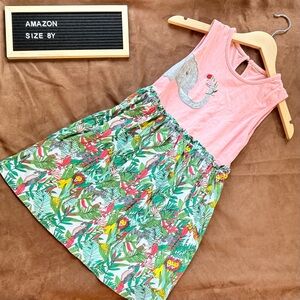 Tropical Elephant Girls Dress